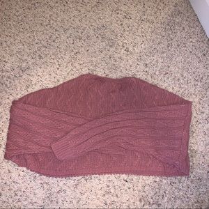 Pink crop sweater
